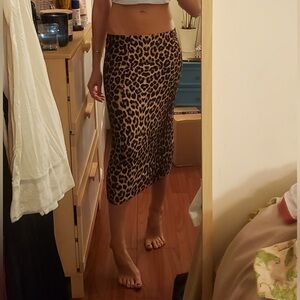 Cheetah Midi Skirt